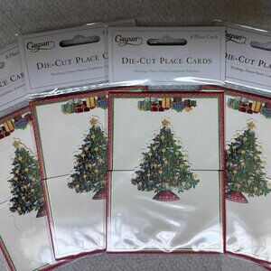CASPARI CHRISTMAS DIE-CUT PLACE CARDS 5 packs